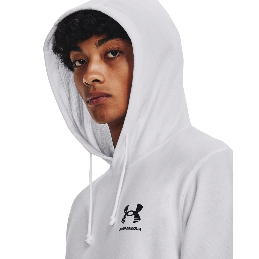 アンダーアーマー（UNDER ARMOUR）（メンズ）Tシャツ 半袖 パーカー メンズ ライバルテリー ショートスリーブ フーディ パイル 1377184 100 ドライ 速乾