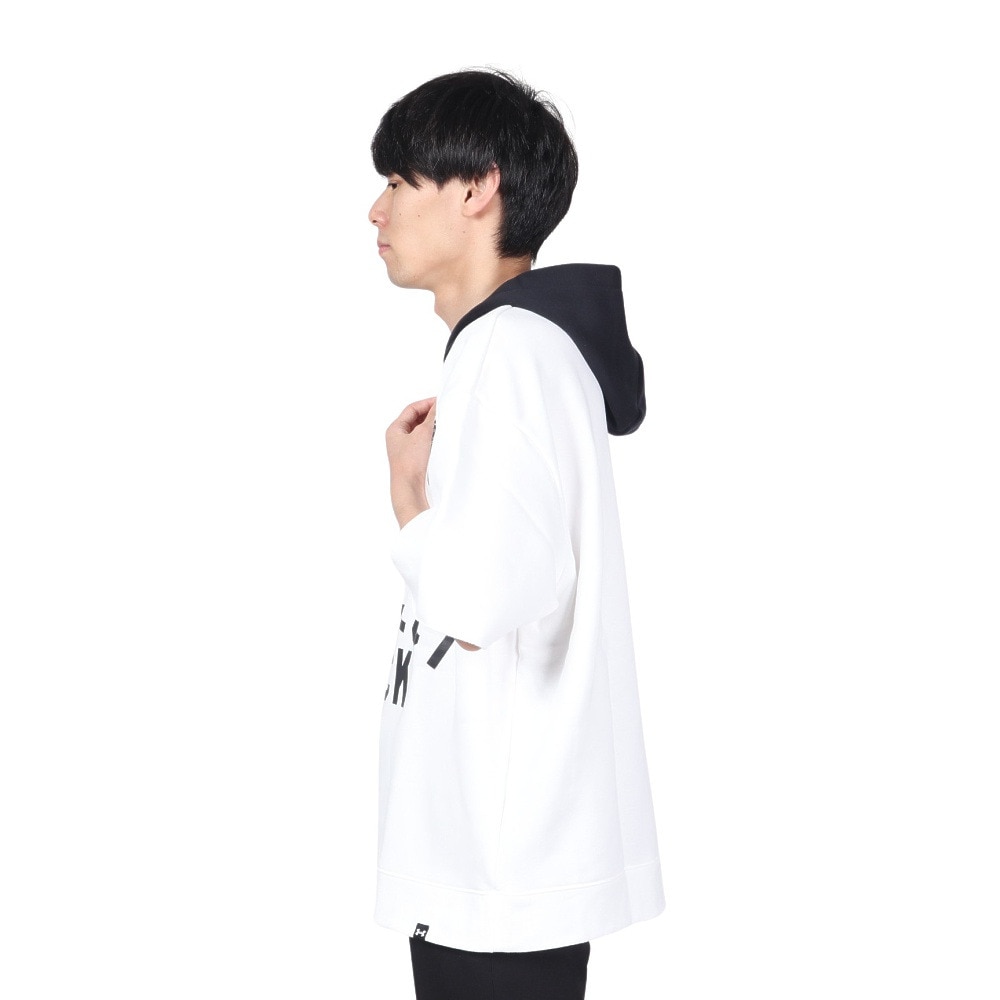 アンダーアーマー（UNDER ARMOUR）（メンズ）プロジェクトロック アイコンフリース バッジオブオナー ショートスリーブ フーディー 1386886 100