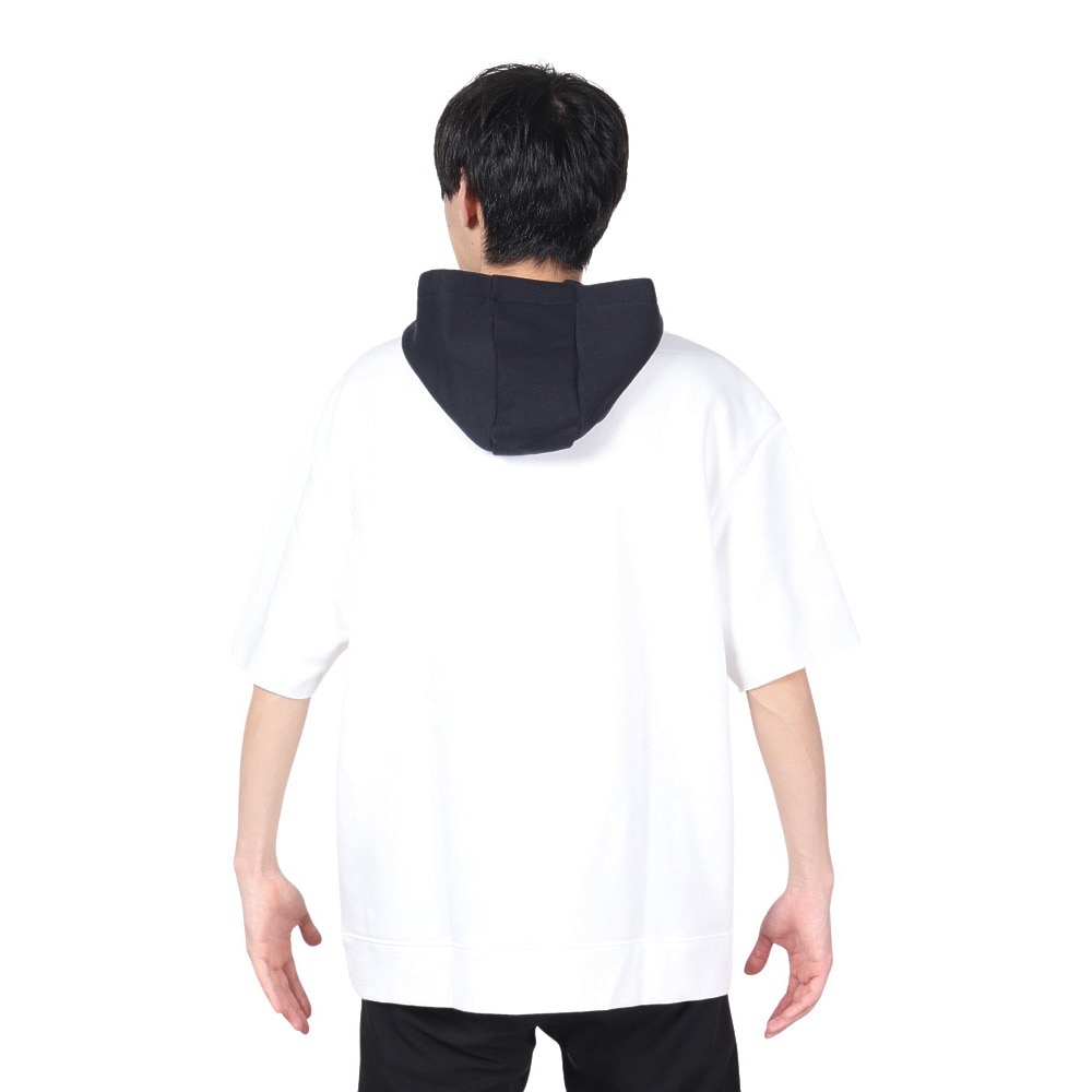 アンダーアーマー（UNDER ARMOUR）（メンズ）プロジェクトロック アイコンフリース バッジオブオナー ショートスリーブ フーディー 1386886 100
