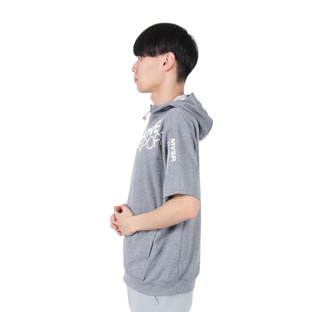 デサント（DESCENTE）（メンズ）SUNSCREEN TAIKYU ジャージ フルジップ 半袖フーディー ST5SJG13M GY01