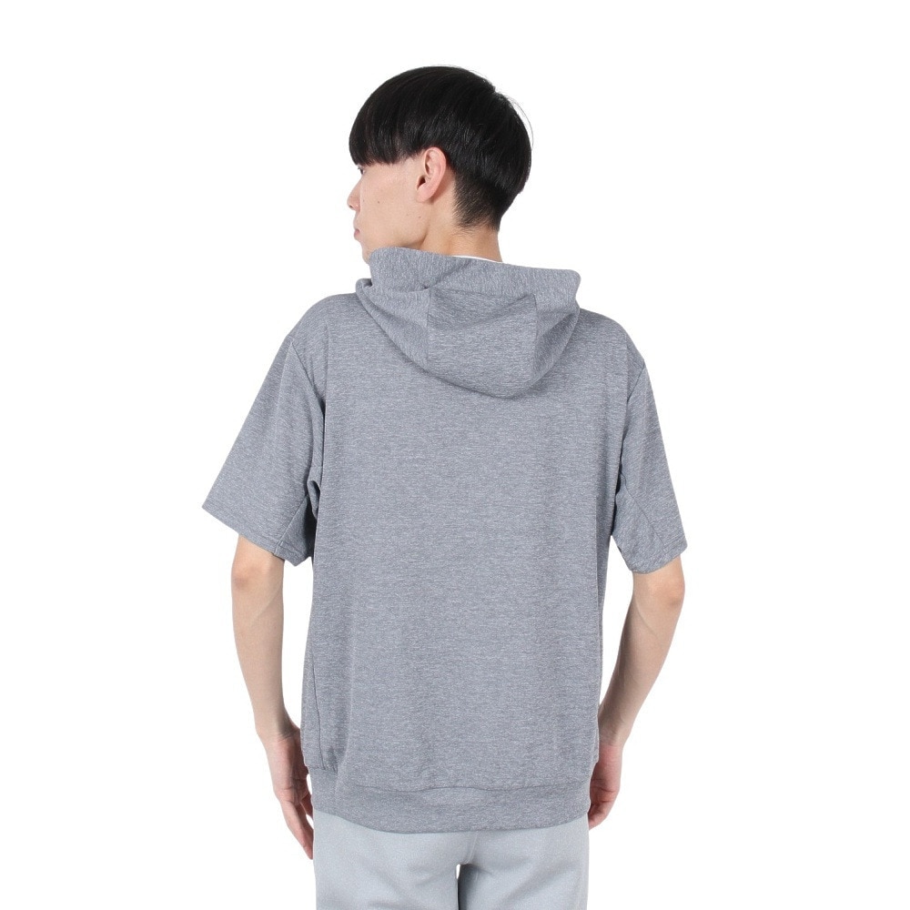 デサント（DESCENTE）（メンズ）SUNSCREEN TAIKYU ジャージ フルジップ 半袖フーディー ST5SJG13M GY01