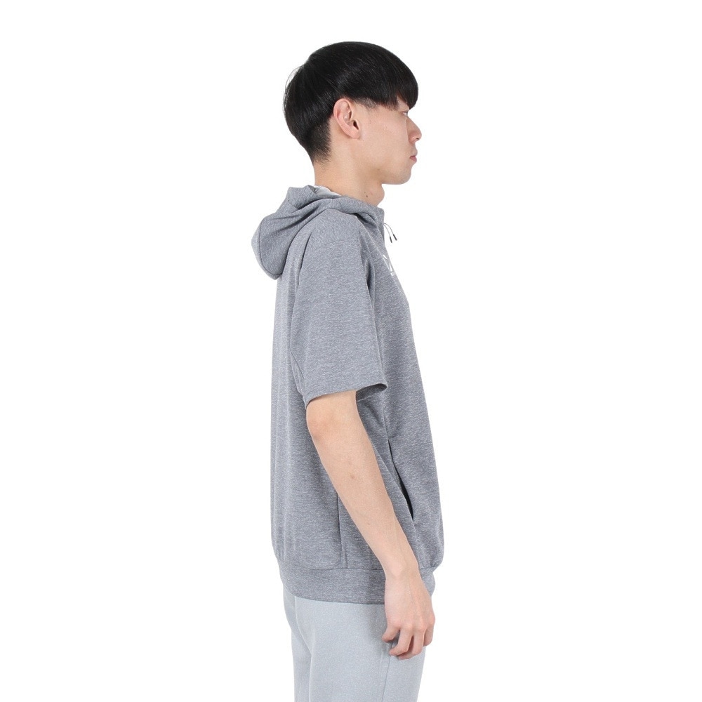 デサント（DESCENTE）（メンズ）SUNSCREEN TAIKYU ジャージ フルジップ 半袖フーディー ST5SJG13M GY01