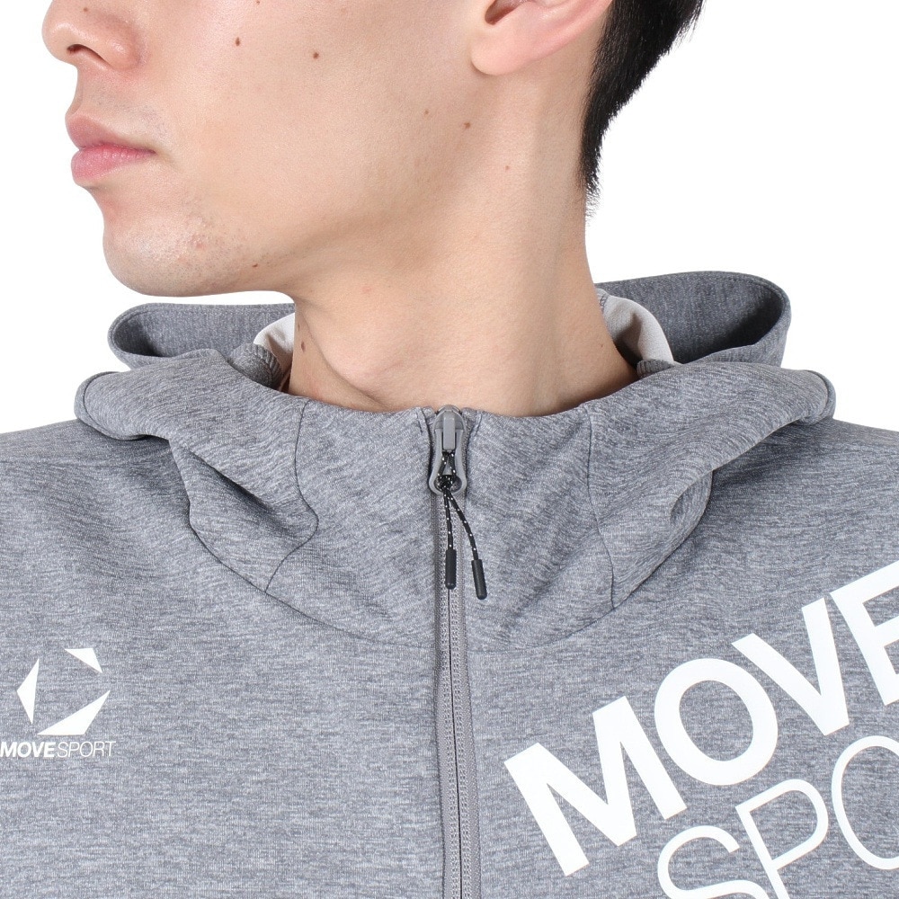 デサント（DESCENTE）（メンズ）SUNSCREEN TAIKYU ジャージ フルジップ 半袖フーディー ST5SJG13M GY01