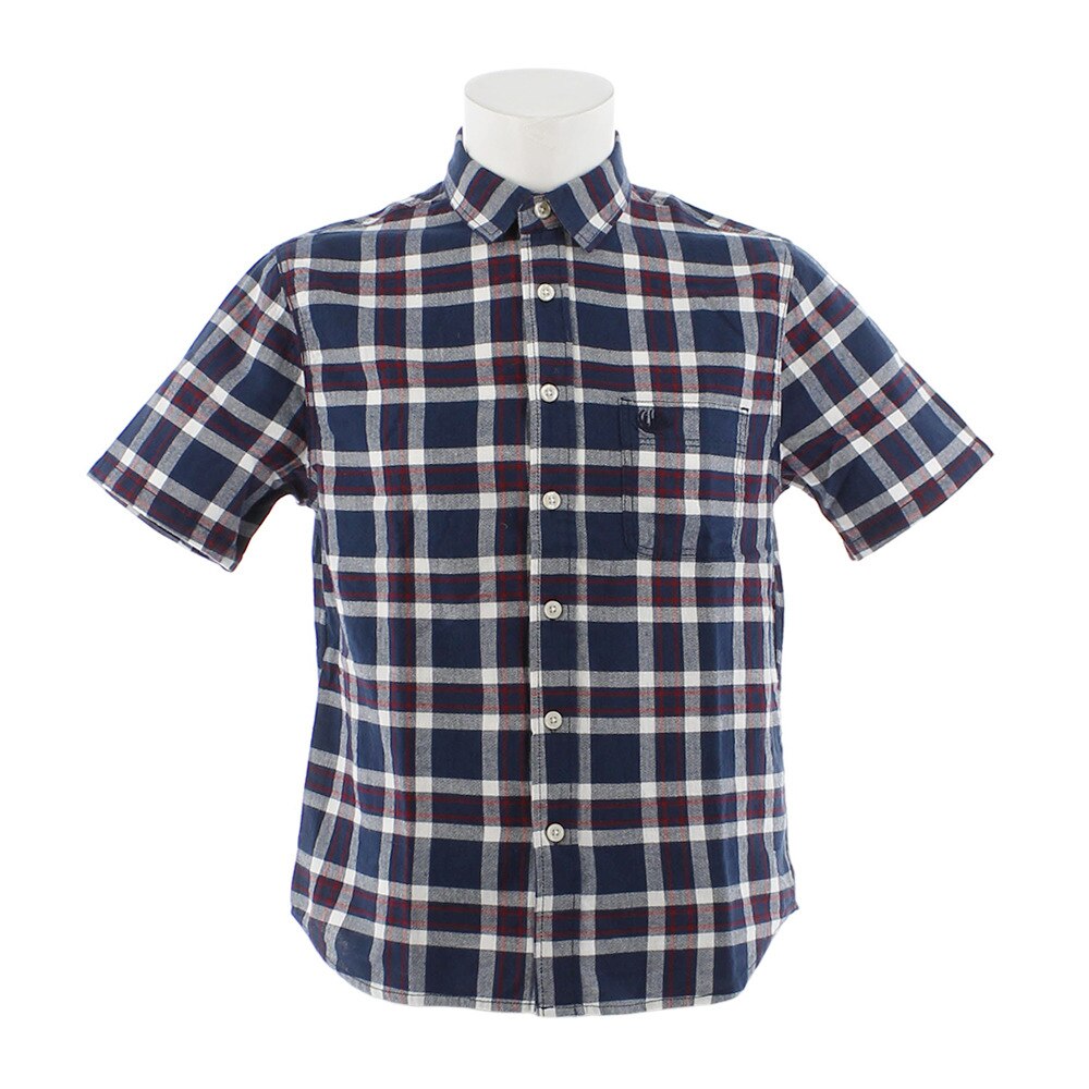  Tシャツ メンズ チェック 半袖 シャツ 863EK9CG9421 NV/WH/RD オンライン価格