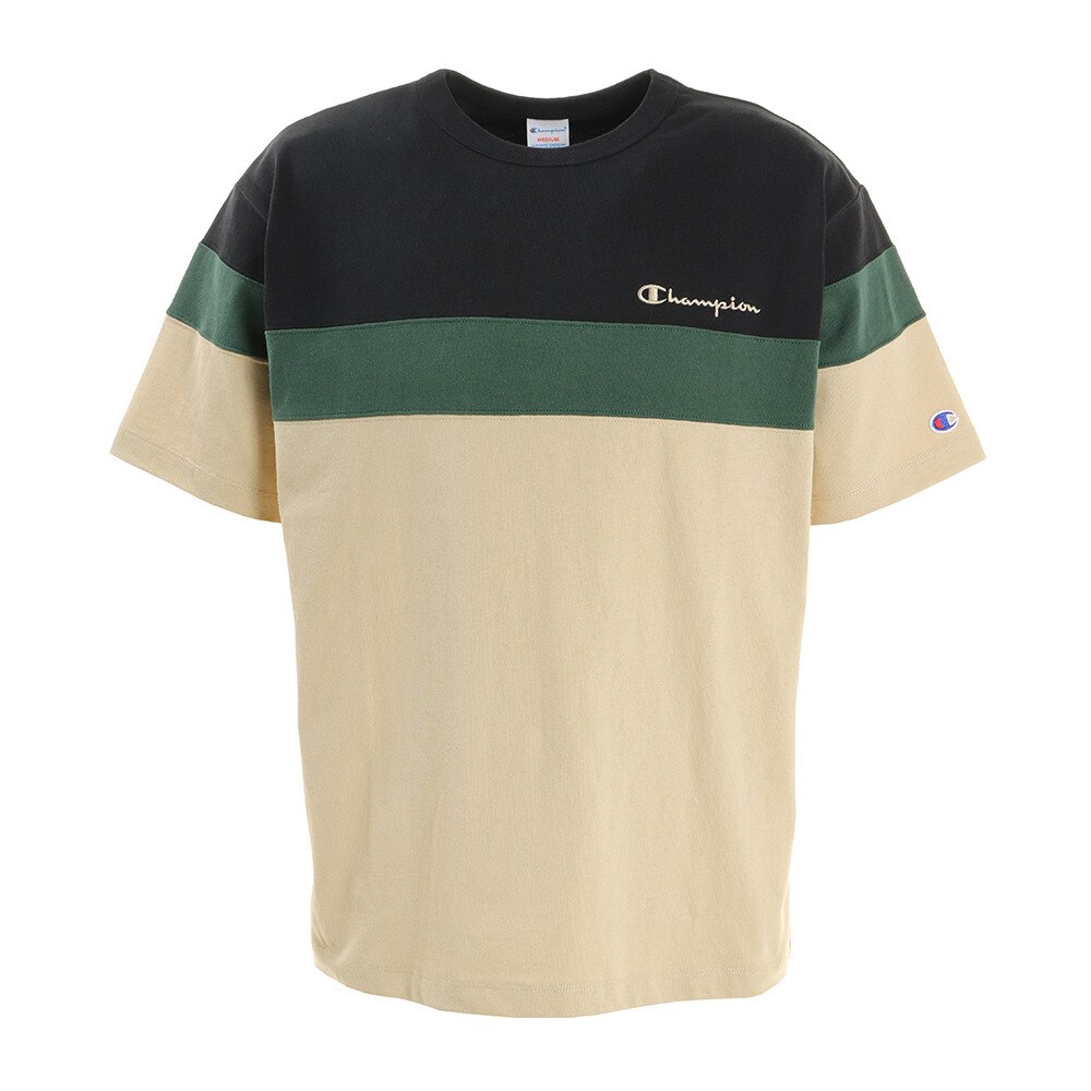  パネルショートスリーブTシャツ C3-T337 090 半袖