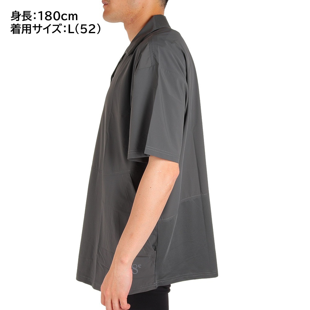 ウィッテム（HUITIEME）（メンズ）半袖シャツ メンズ ハイブリット 開襟シャツ 191-26441-028