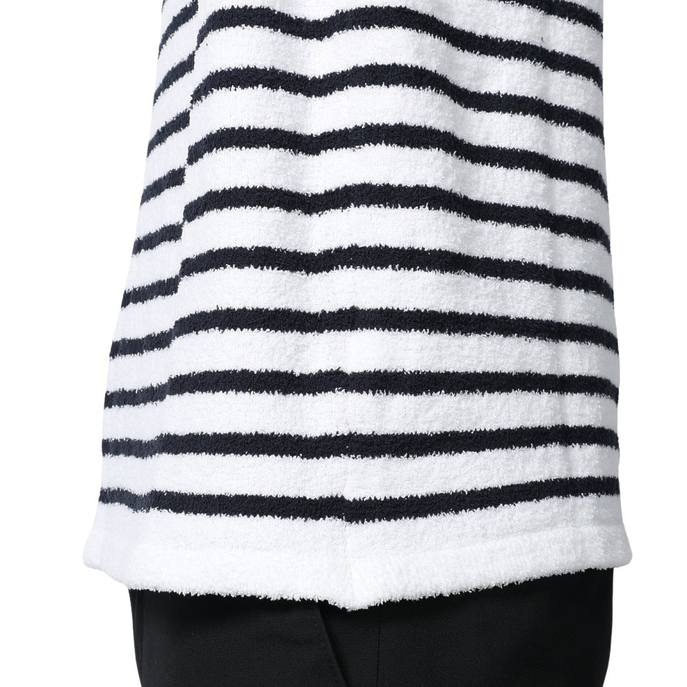テリック（TELIC）（メンズ）半袖Tシャツ メンズ シャギーニットボーダーTシャツ 23SSTE-002 WHT