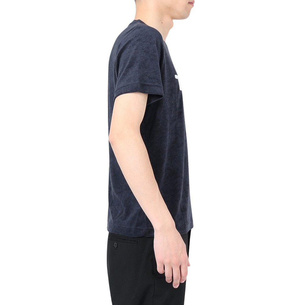 テリック（TELIC）（メンズ）半袖Tシャツ メンズ パイルロゴTシャツ TL-C024TS NV