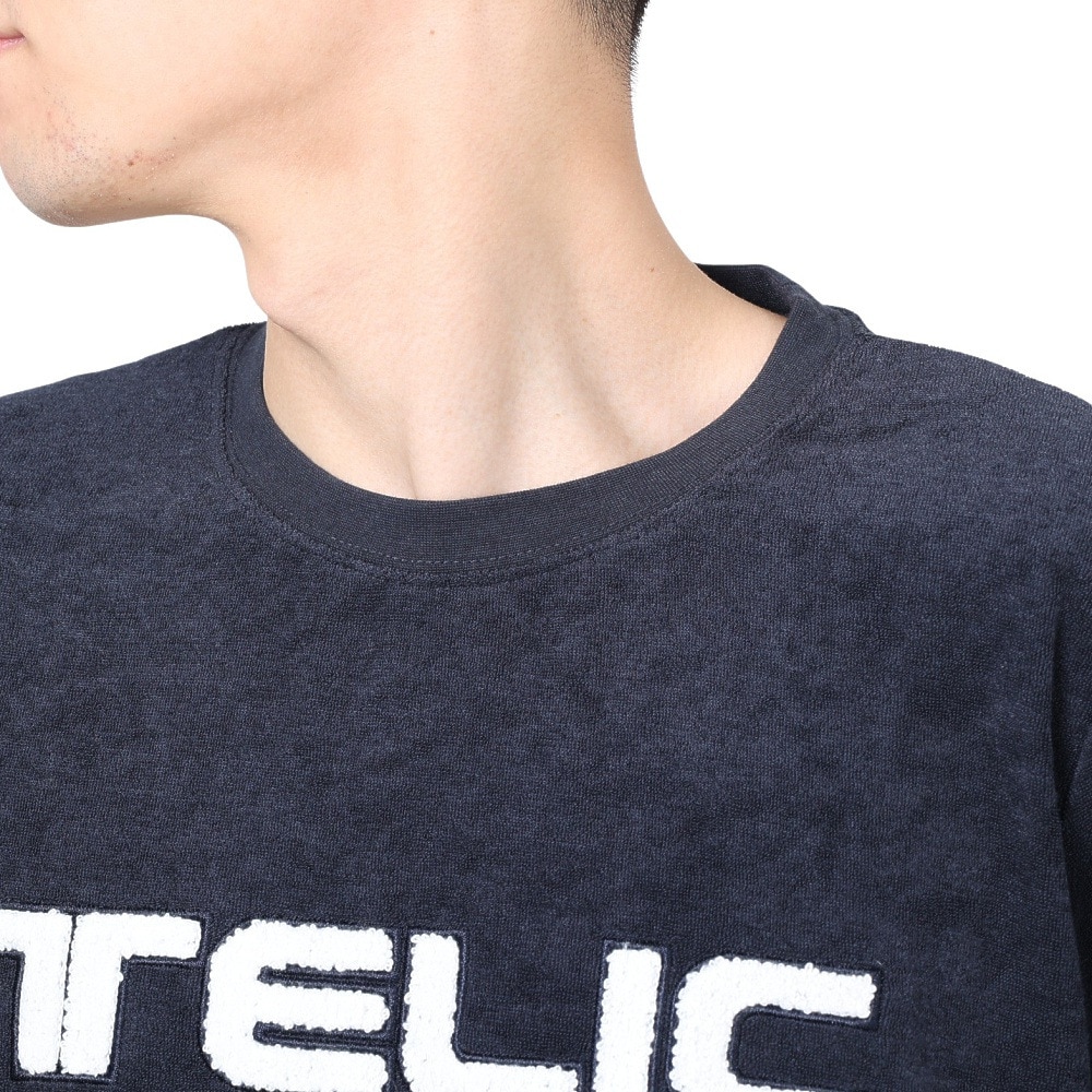 テリック（TELIC）（メンズ）半袖Tシャツ メンズ パイルロゴTシャツ TL-C024TS NV