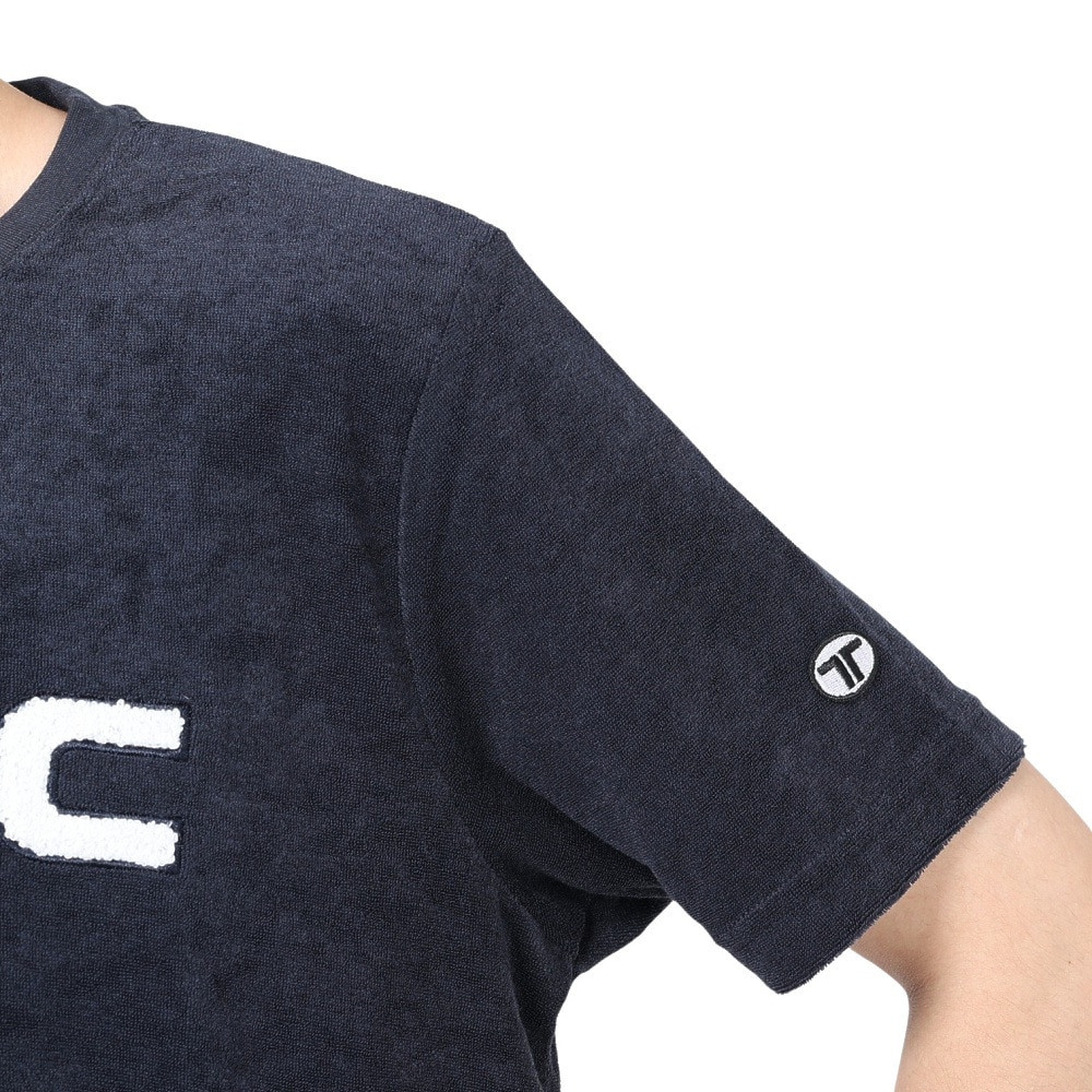 テリック（TELIC）（メンズ）半袖Tシャツ メンズ パイルロゴTシャツ TL-C024TS NV