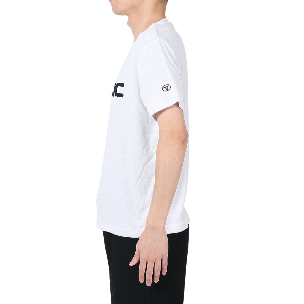 テリック（TELIC）（メンズ）半袖Tシャツ メンズ パイルロゴTシャツ TL-C024TS WHT