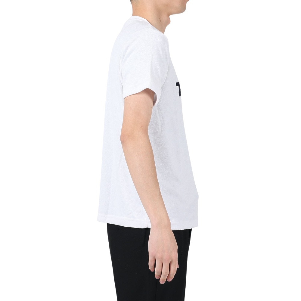 テリック（TELIC）（メンズ）半袖Tシャツ メンズ パイルロゴTシャツ TL-C024TS WHT