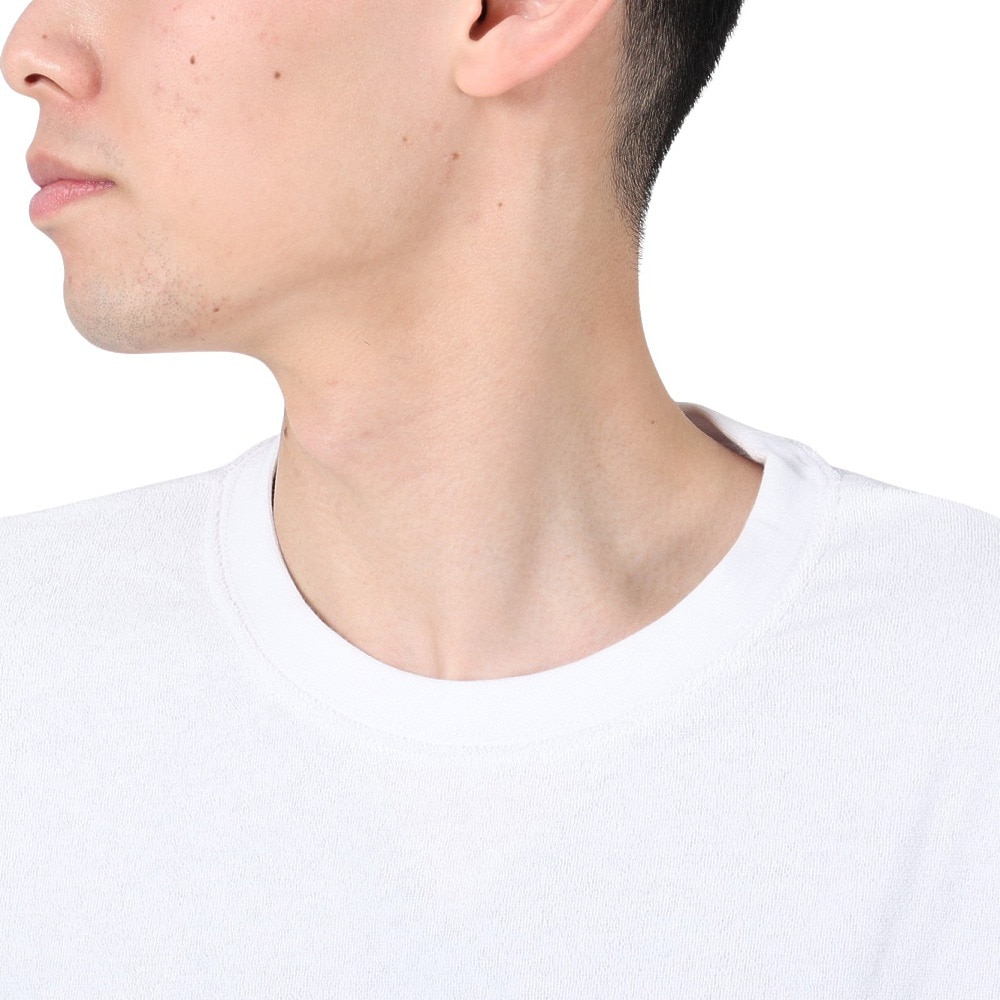 テリック（TELIC）（メンズ）半袖Tシャツ メンズ パイルロゴTシャツ TL-C024TS WHT