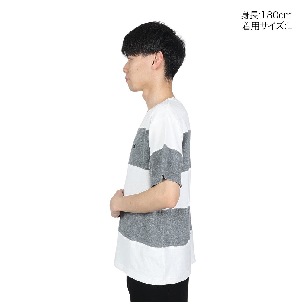 チャンピオン-ヘリテイジ（CHAMPION-HERITAGE）（メンズ）半袖Tシャツ メンズ ボーダー パネル C3-X360 010