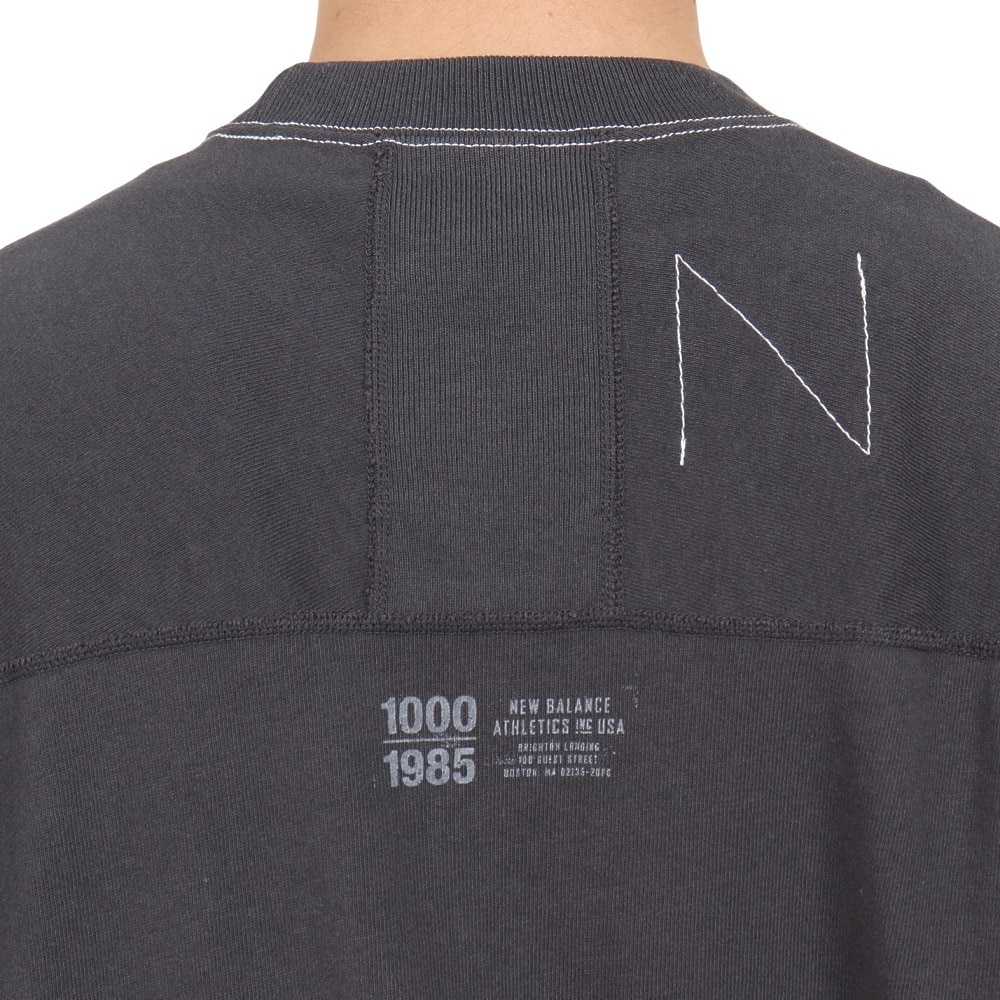 ニューバランス（new balance）（メンズ）半袖Tシャツ メンズ 黒 1000 グラフィックTシャツ R AMT35006PHM