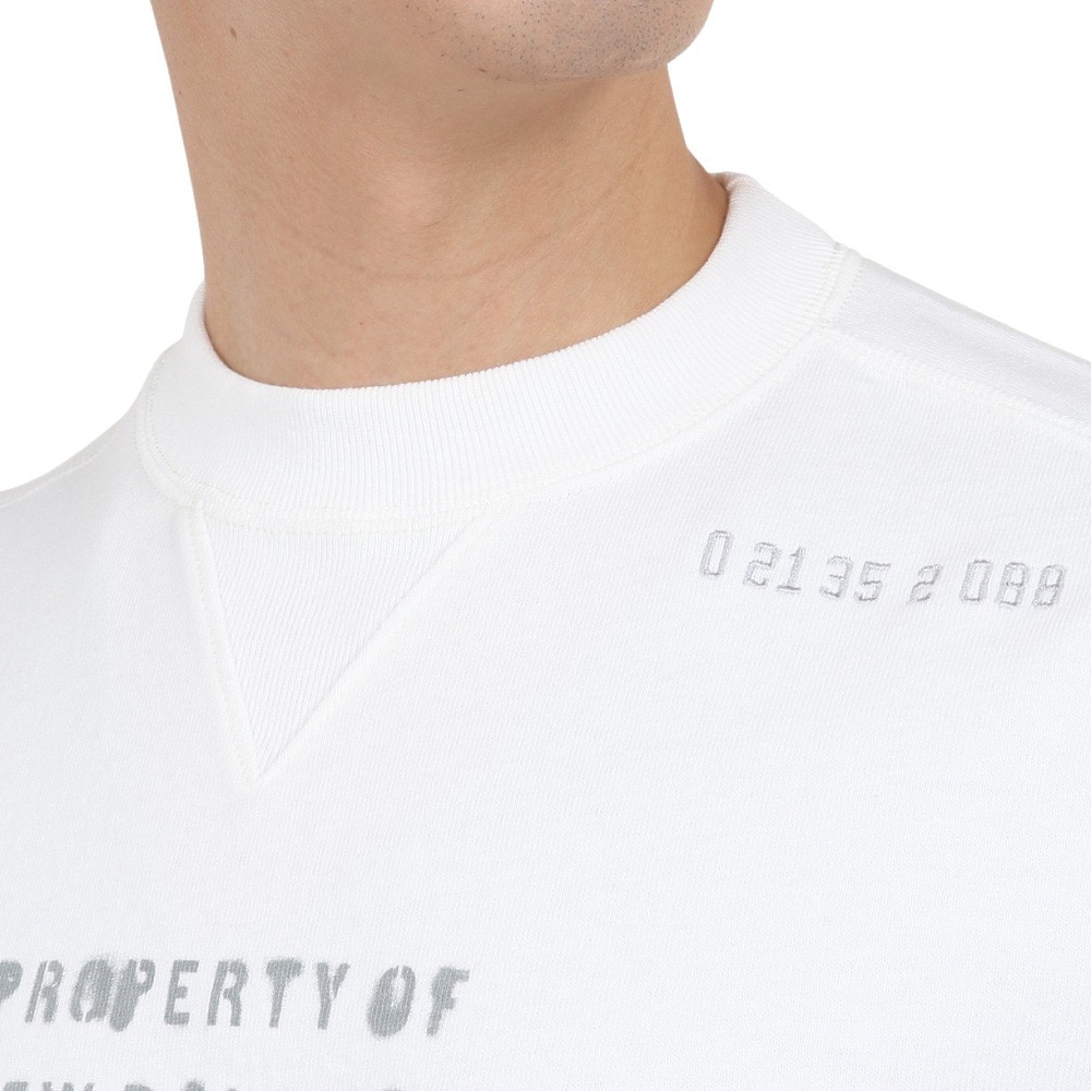 ニューバランス（new balance）（メンズ）半袖Tシャツ メンズ 白 1000 グラフィックTシャツ AMT35006SST