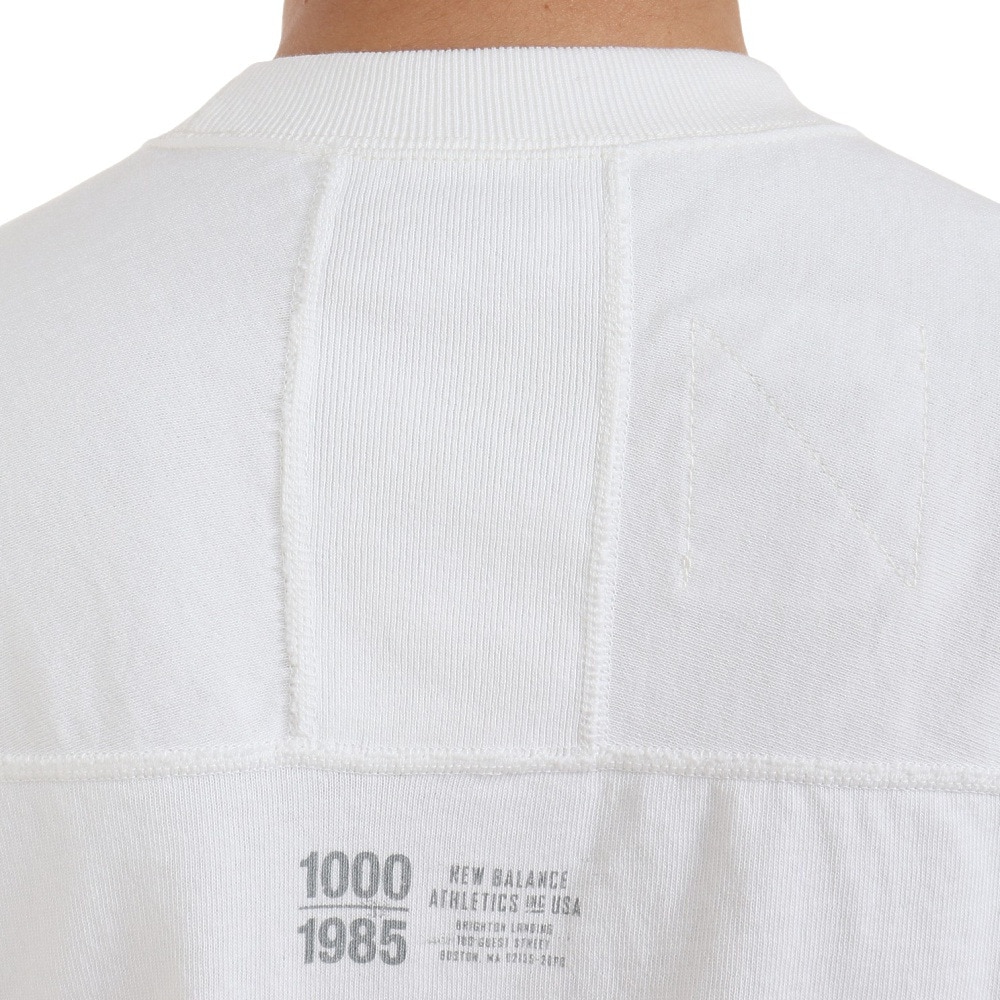 ニューバランス（new balance）（メンズ）半袖Tシャツ メンズ 白 1000 グラフィックTシャツ AMT35006SST