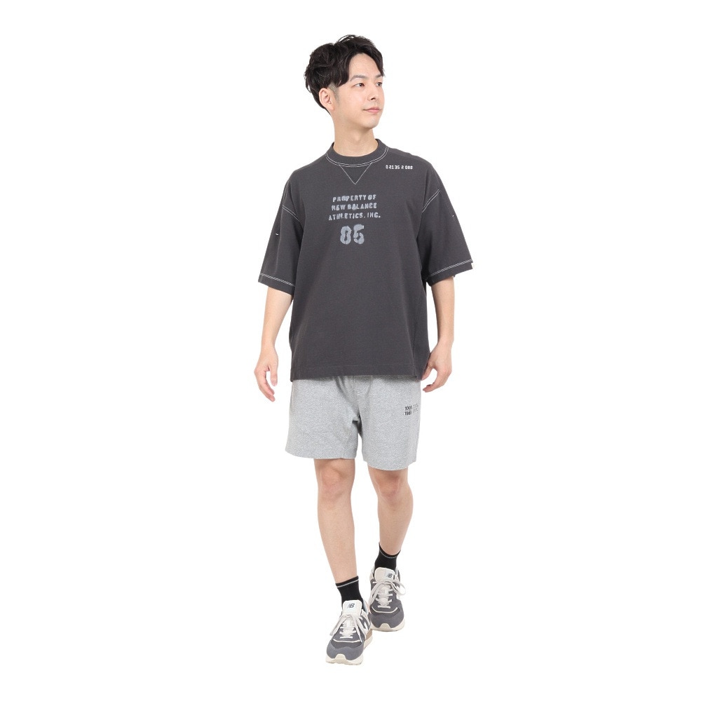 ニューバランス（new balance）（メンズ）半袖Tシャツ メンズ 1000 オーバーサイズフィット AMT35007PHM
