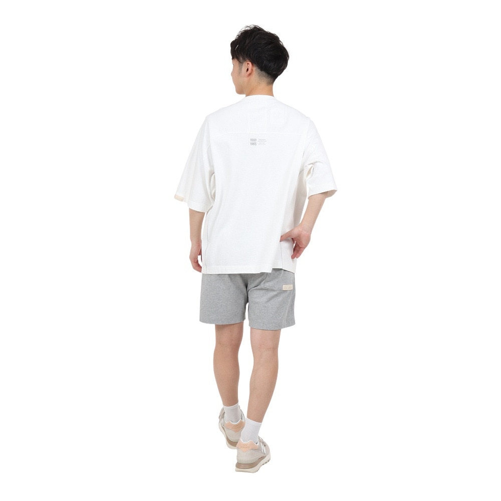 ニューバランス（new balance）（メンズ）半袖Tシャツ メンズ 白 1000 オーバーサイズフィット AMT35007SST