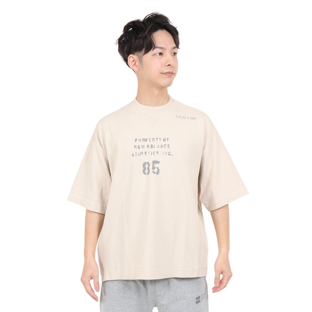ニューバランス（new balance）（メンズ）半袖Tシャツ メンズ 1000 オーバーサイズフィット AMT35007TWF