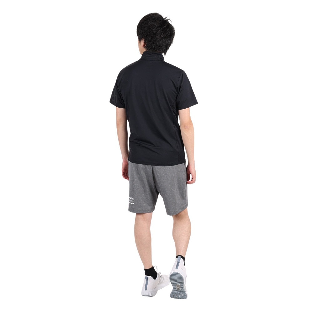 ジローム（GIRAUDM）（メンズ）半袖Tシャツ メンズ ドライプラスクール モックネック CT3S0032-TR863-GRHD BLK