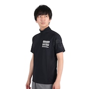 ジローム（GIRAUDM）（メンズ）半袖Tシャツ メンズ ドライプラスクール モックネック CT3S0032-TR863-GRHD BLK