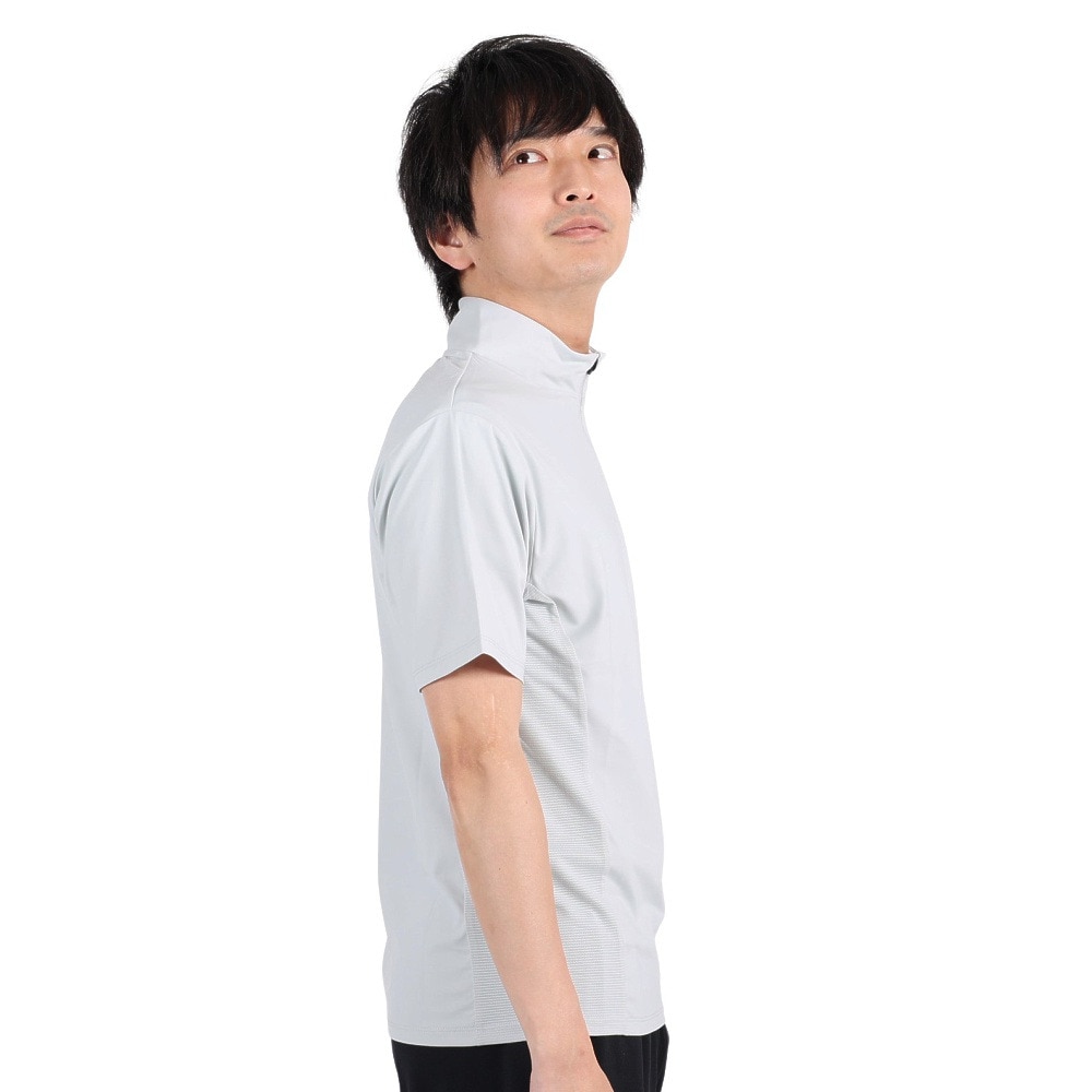ジローム（GIRAUDM）（メンズ）半袖Tシャツ メンズ ドライプラスクール モックネック CT3S0032-TR863-GRHD IGRY