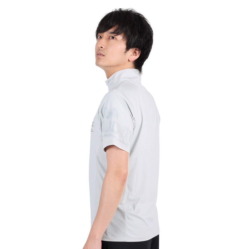 ジローム（GIRAUDM）（メンズ）半袖Tシャツ メンズ ドライプラスクール モックネック CT3S0032-TR863-GRHD IGRY