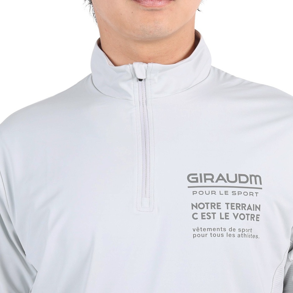 ジローム（GIRAUDM）（メンズ）半袖Tシャツ メンズ ドライプラスクール モックネック CT3S0032-TR863-GRHD IGRY