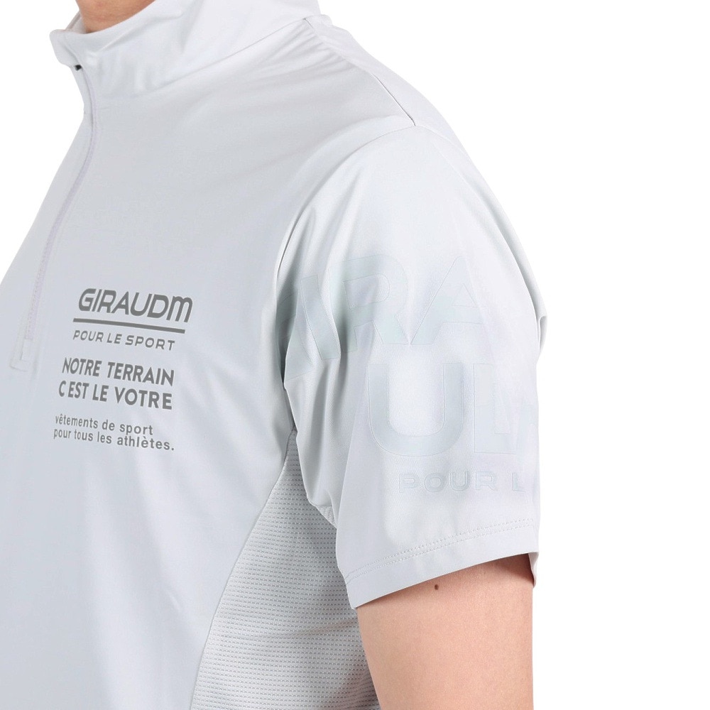 ジローム（GIRAUDM）（メンズ）半袖Tシャツ メンズ ドライプラスクール モックネック CT3S0032-TR863-GRHD IGRY