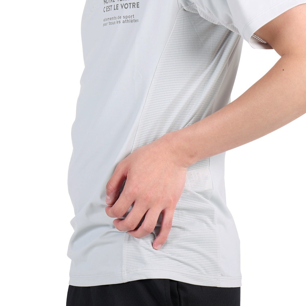 ジローム（GIRAUDM）（メンズ）半袖Tシャツ メンズ ドライプラスクール モックネック CT3S0032-TR863-GRHD IGRY