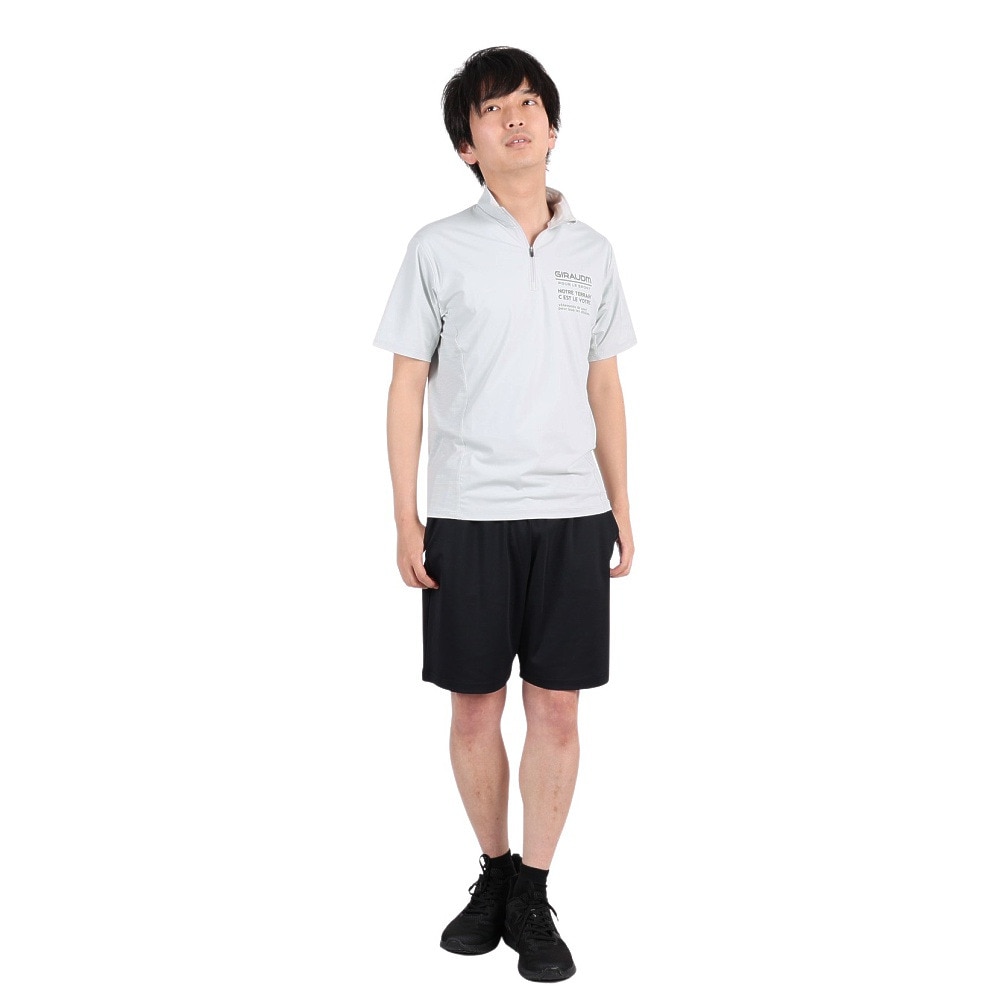 ジローム（GIRAUDM）（メンズ）半袖Tシャツ メンズ ドライプラスクール モックネック CT3S0032-TR863-GRHD IGRY
