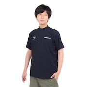 (メンズ)半袖Tシャツ メンズ 鹿の子モックネック UVカット DX-C2500XB NV