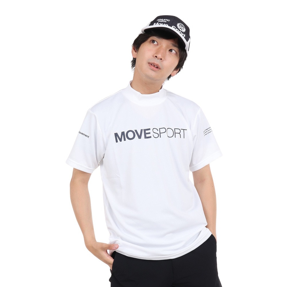 デサント（DESCENTE）（メンズ）半袖Tシャツ メンズ 白 スムースモックネックシャツ DX-C2501XB WH