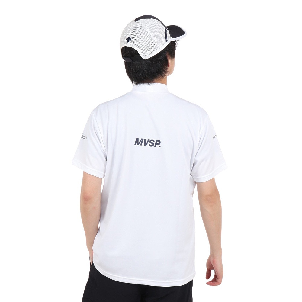 デサント（DESCENTE）（メンズ）半袖Tシャツ メンズ 白 スムースモックネックシャツ DX-C2501XB WH