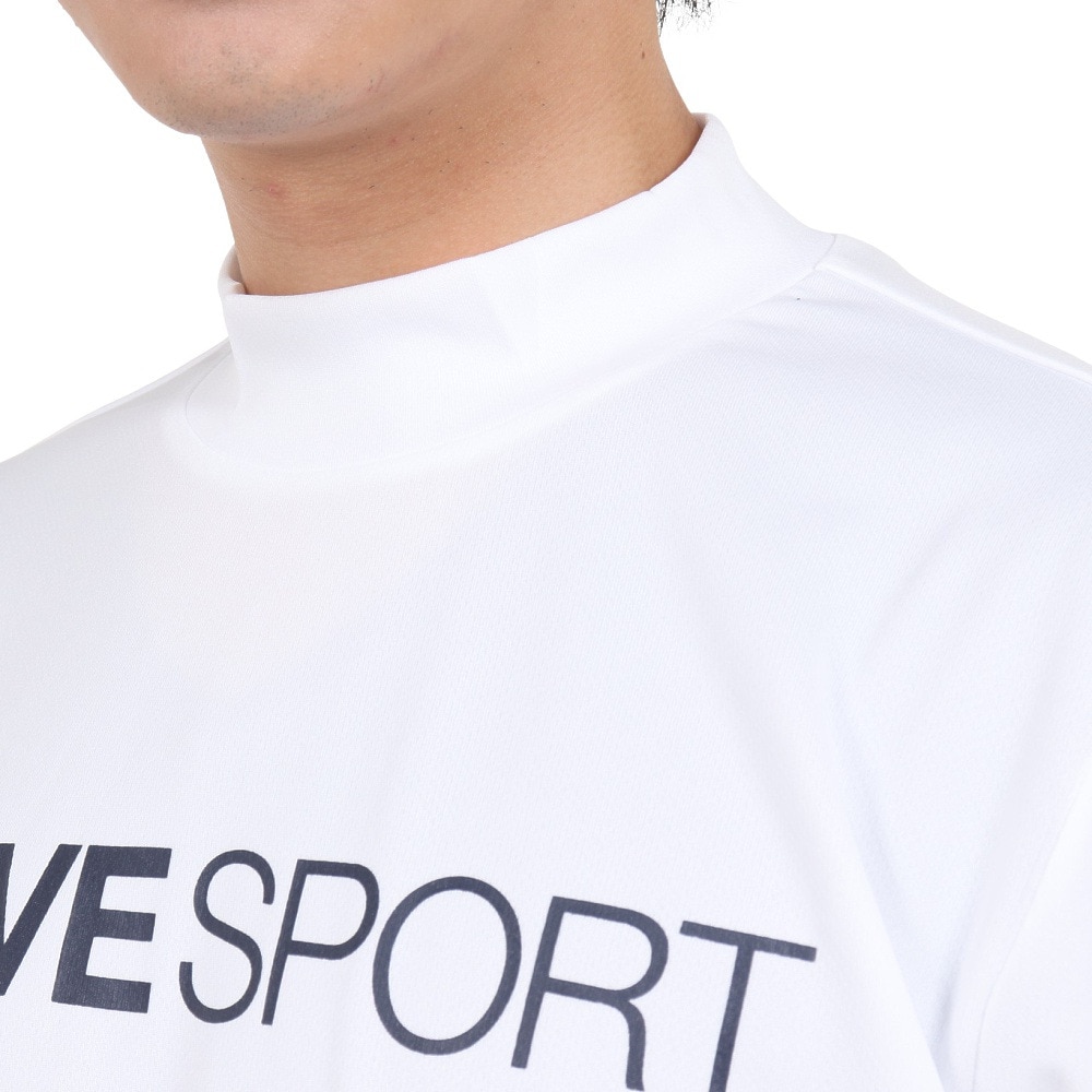 デサント（DESCENTE）（メンズ）半袖Tシャツ メンズ 白 スムースモックネックシャツ DX-C2501XB WH