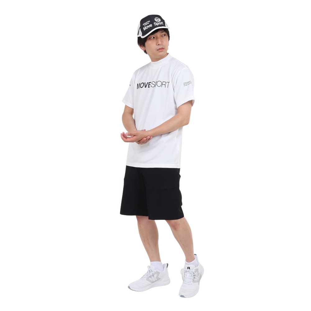デサント（DESCENTE）（メンズ）半袖Tシャツ メンズ 白 スムースモックネックシャツ DX-C2501XB WH
