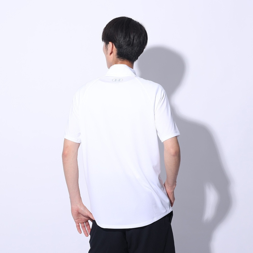 アンダーアーマー（UNDER ARMOUR）（メンズ）テック ショートスリーブ 1/2ジップTシャツ 1385506 100