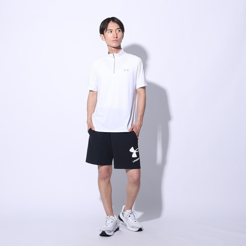 アンダーアーマー（UNDER ARMOUR）（メンズ）テック ショートスリーブ 1/2ジップTシャツ 1385506 100