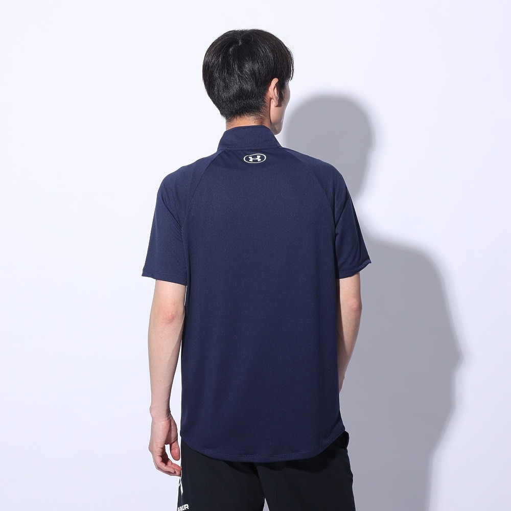 アンダーアーマー（UNDER ARMOUR）（メンズ）テック ショートスリーブ 1/2ジップTシャツ 1385506 410