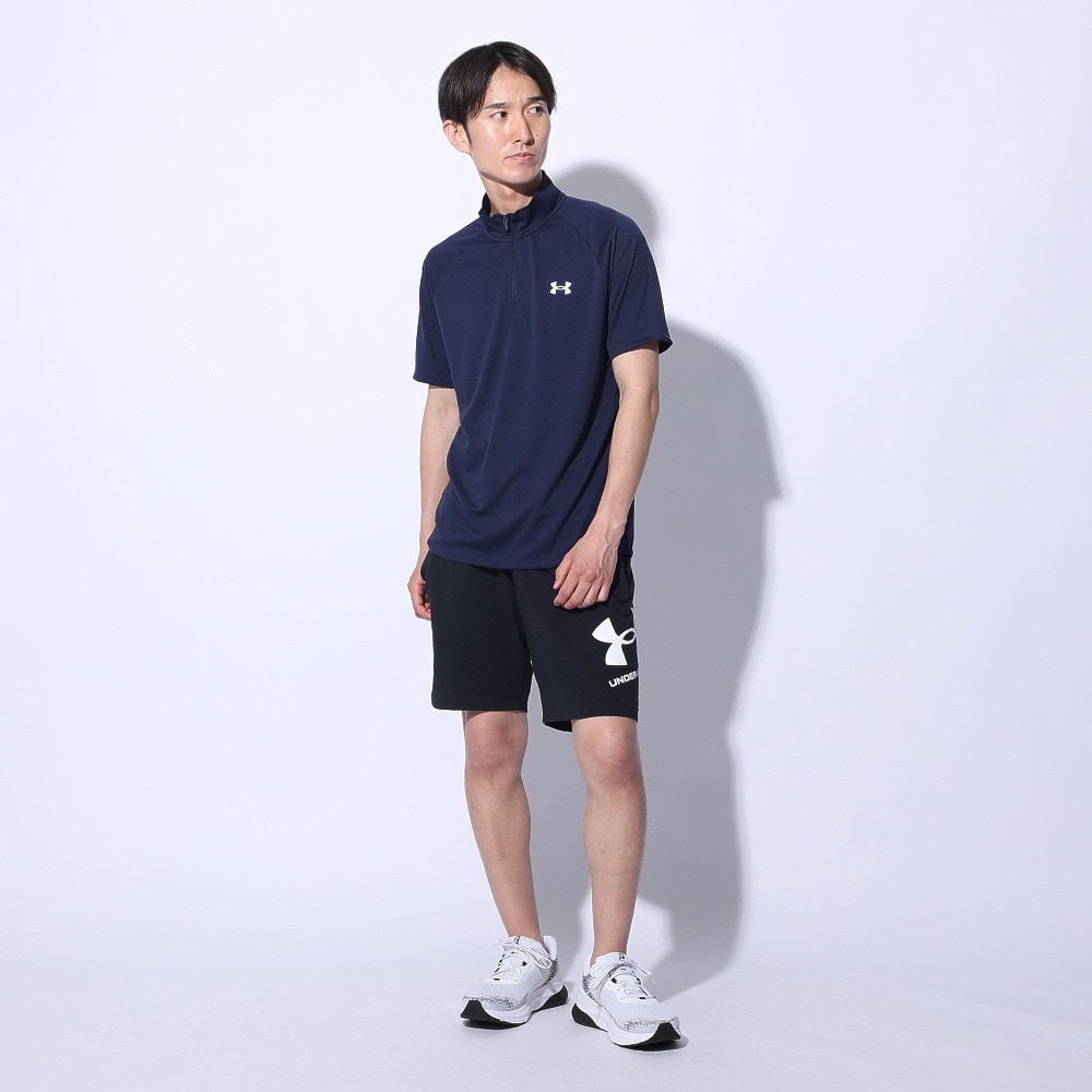 アンダーアーマー（UNDER ARMOUR）（メンズ）テック ショートスリーブ 1/2ジップTシャツ 1385506 410