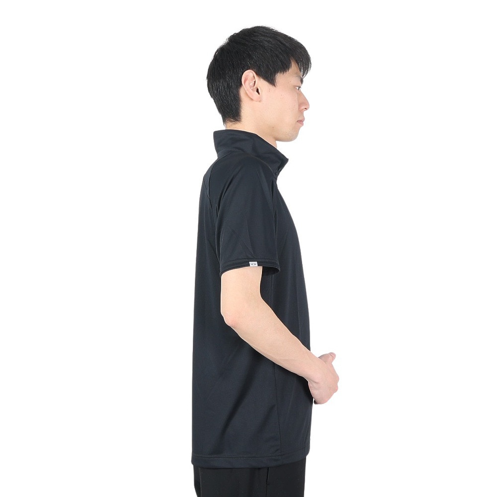 オークリー（OAKLEY）（メンズ）吸汗速乾 半袖Tシャツ Enhance 半袖モック 14.0 FOA406317-02E Hydrolix UPF30+ 紫外線対策 ストレッチ リフレクター