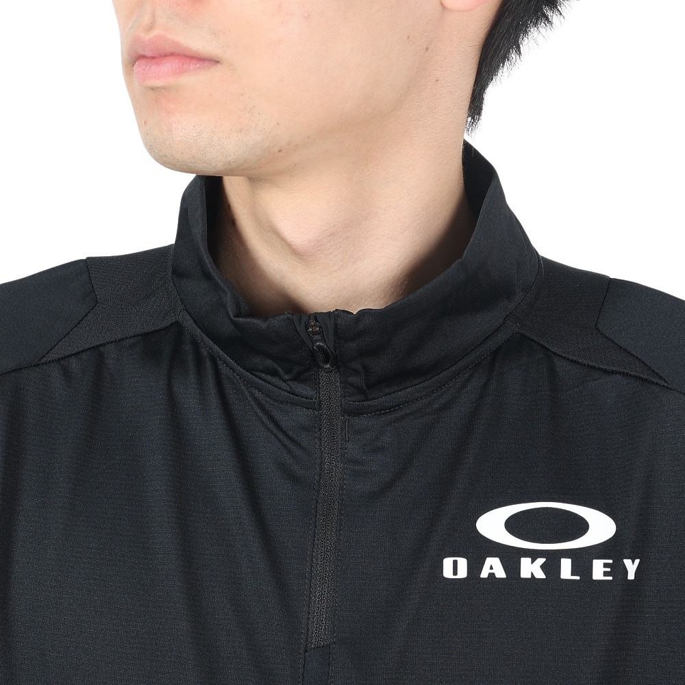 オークリー（OAKLEY）（メンズ）吸汗速乾 半袖Tシャツ Enhance 半袖モック 14.0 FOA406317-02E Hydrolix UPF30+ 紫外線対策 ストレッチ リフレクター