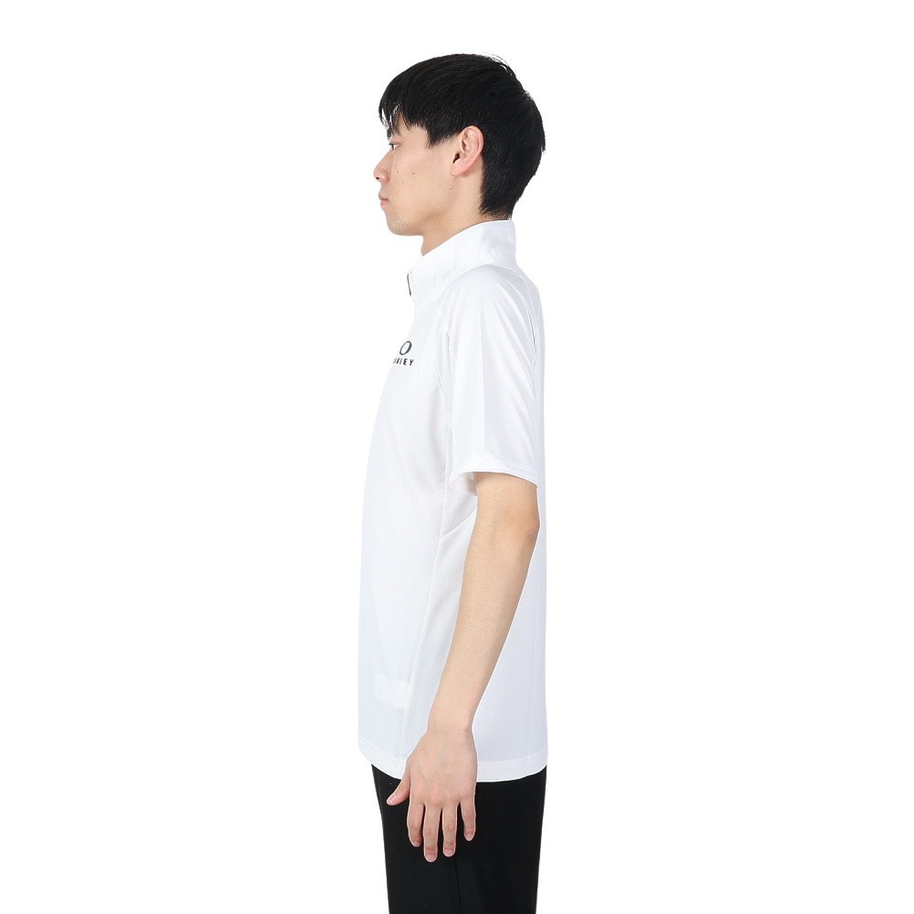 オークリー（OAKLEY）（メンズ）吸汗速乾 半袖Tシャツ Enhance 半袖モック 14.0 FOA406317-100 Hydrolix UPF30+ 紫外線対策 ストレッチ リフレクター