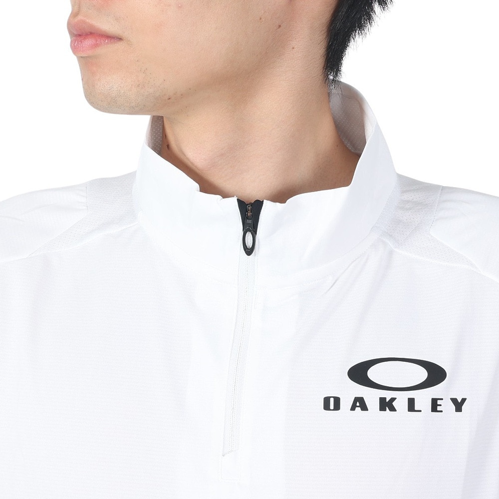 オークリー（OAKLEY）（メンズ）吸汗速乾 半袖Tシャツ Enhance 半袖モック 14.0 FOA406317-100 Hydrolix UPF30+ 紫外線対策 ストレッチ リフレクター