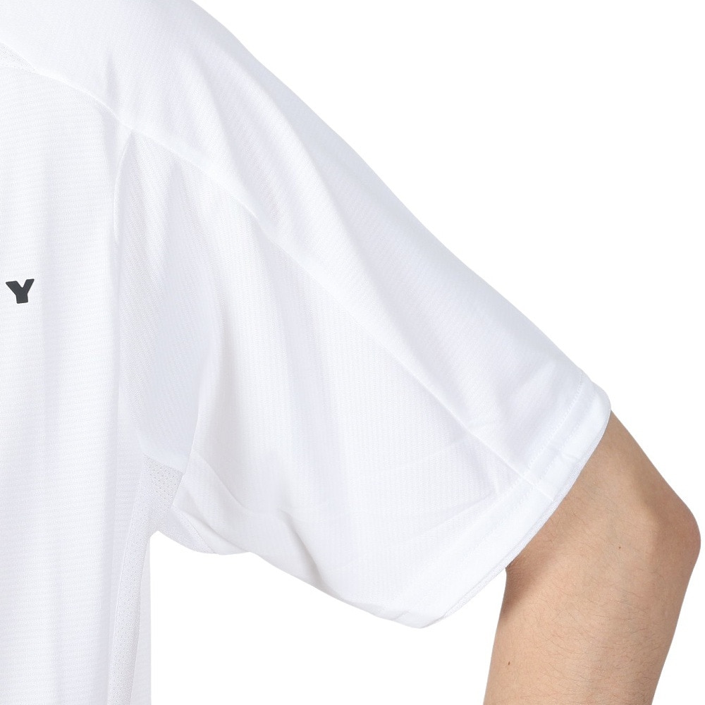 オークリー（OAKLEY）（メンズ）吸汗速乾 半袖Tシャツ Enhance 半袖モック 14.0 FOA406317-100 Hydrolix UPF30+ 紫外線対策 ストレッチ リフレクター
