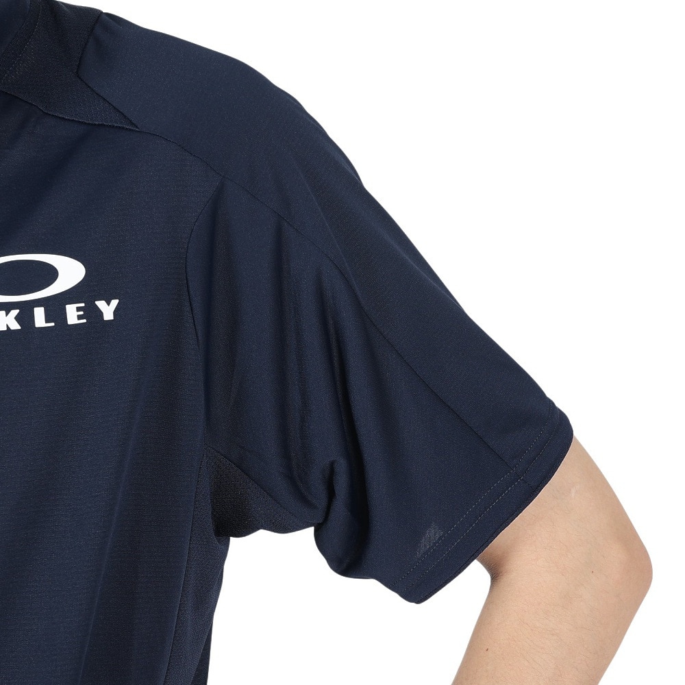 オークリー（OAKLEY）（メンズ）吸汗速乾 半袖Tシャツ Enhance 半袖モック 14.0 FOA406317-6AC Hydrolix UPF30+ 紫外線対策 ストレッチ リフレクター