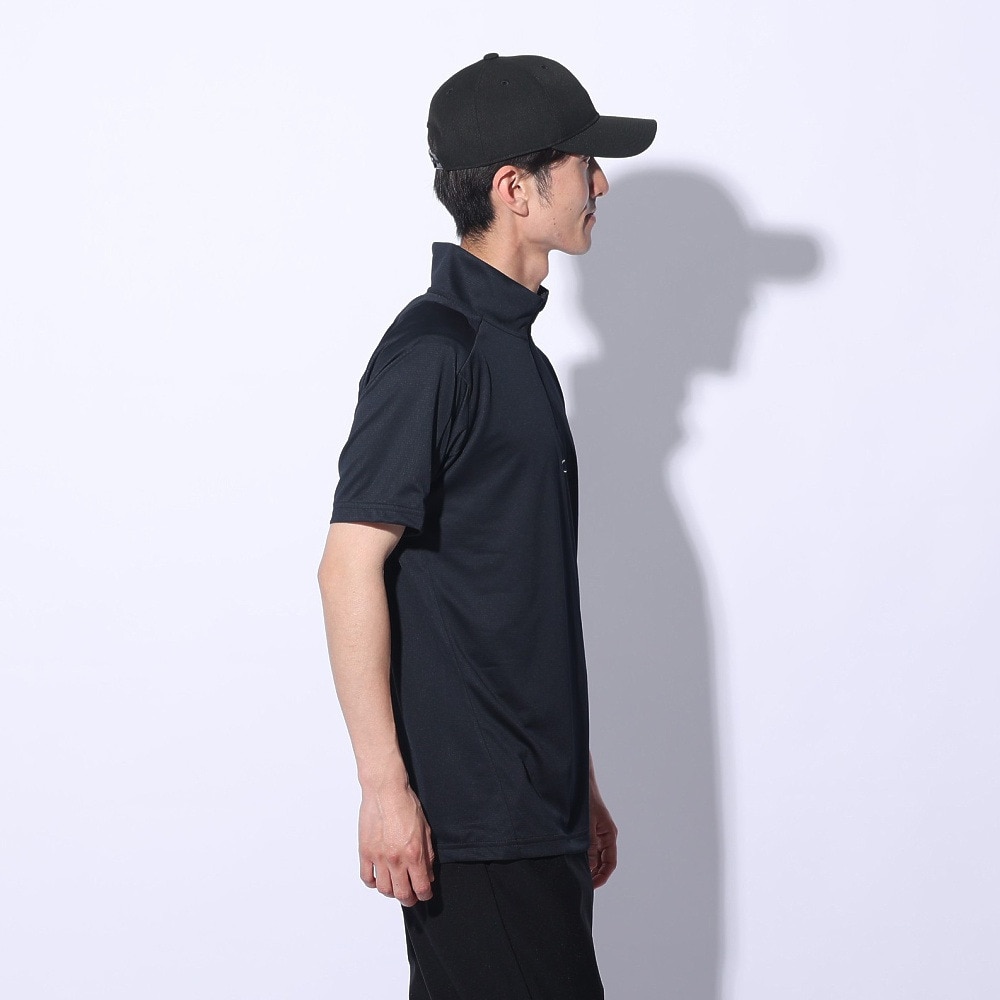 オークリー（OAKLEY）（メンズ）OPERATIVE 半袖ジップ モックネックシャツ FOA406593-02E