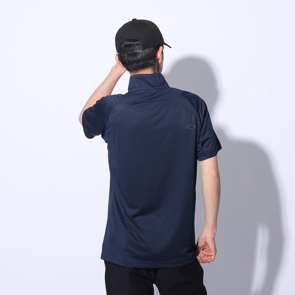 オークリー（OAKLEY）（メンズ）OPERATIVE 半袖ジップ モックネックシャツ FOA406593-6AC