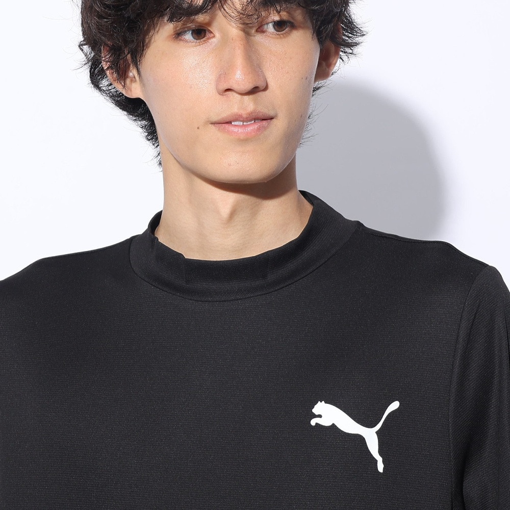プーマ（PUMA）（メンズ）DRY PLUS 半袖モックネックTシャツ 525675 01 BLK